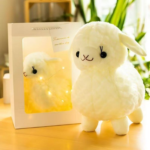 Ultra Soft Alpaca Sheep Plush Toy - Cuddly Stuffed Animal Pillow Gift for Kids - Picture 1 of 6