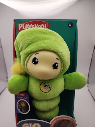 Juguete clásico de peluche y calmante Glo Worm nuevo en caja, 0 meses, Hasbro 2024, color verde - Imagen 4 de 15