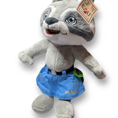 Great Wolf Lodge Plush Rachel Raccoon Camp Critter Stuffed Animal Fiesta 16” NEW - Picture 12 of 12