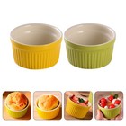 2pcs Keramik Backschale runde Form der Küchenschale Dessert Serving