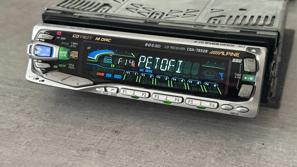 !!! FRONT PLATE !!! for ALPINE CDA-7852R vintage CD-tuner - Bild 4 von 4