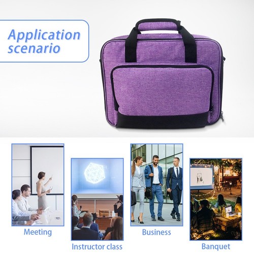 Projector Case Projector Bag with Accessories Storage Pockets Carrying Case1662 - Afbeelding 6 van 9