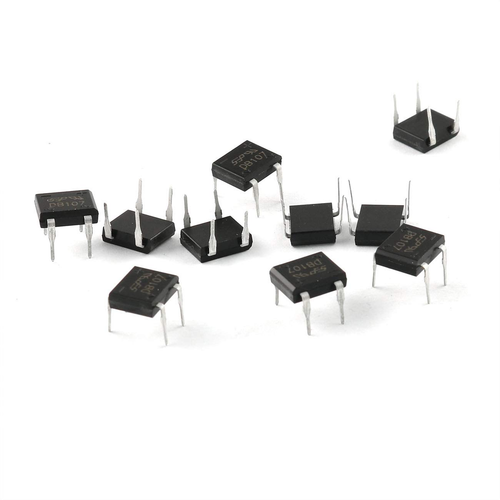 E-Outstanding Paquete de 10 Diodos Electrónicos de Silicio Rectificadores de Puente DB107 1A 1000V - Imagen 2 de 12