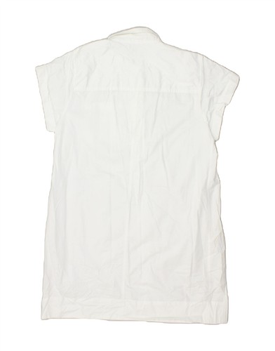 J. CREW Damen Kurzarm Shirt Kleid UK 18 XL Weiß Baumwolle SC14 - Bild 2 von 4