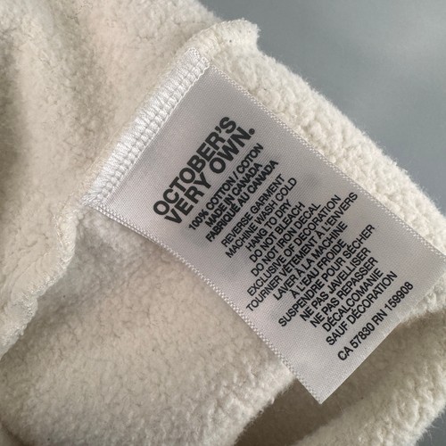 OVO X Drake October's Own Off White Sweatshirt Fleece 1/4 Zip Pullover S Small - Bild 7 von 9