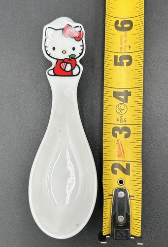 Vintage Hello Kitty tiefer Teller - tiefer Teller mit Löffel Hello Kitty Design, Sanrio - Bild 5 von 10