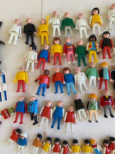 PLAYMOBIL Vintage Figuren Personen Konvolut 70er 80er Geobra Figur Haare Hüte Konvolut - Bild 3 von 8