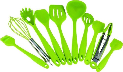 10pcs Silicone Utensils Set, Heat-Resistant, Non-Stick, Safety Health, Silicone - Bild 3 von 12