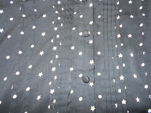 TORRID Plus Size 3 3X Tank Top Black Stars Polka Dots Sleeveless TANK PINTUCKED - Picture 2 of 4