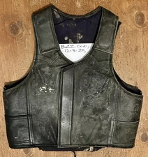 Leather Saddle Barn Vest Roughstock Bull Riding Rodeo