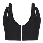 4Pcs Anti-fouling Artist Gloves for Drawing Sketching Tablet Two Finger Black