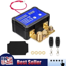 Remote Battery Disconnect Switch 240A 12V/24V Kill Switch LED Voltmeter Display