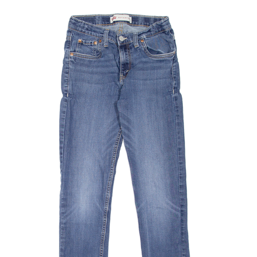 LEVI'S 512 Boys Jeans Blue Slim Tapered Stone Wash W24 L29 - Picture 2 of 6