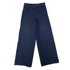 Betabrand Navy Blue Classic DPYP Wide Bootcut Yoga Pant Women's Size L Pull On