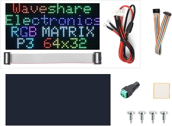 Panneau LED P3 Waveshare 32x64 double dalle pour affichage haute luminosité