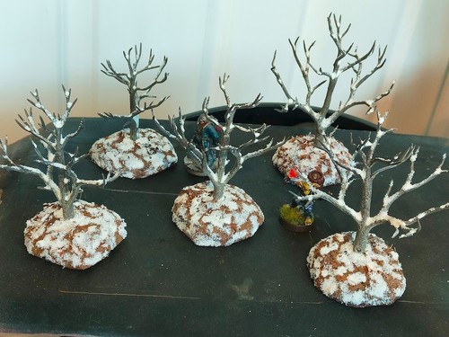 5 Winter Bäume Tabletop Scatter Wargaming Gelände Wargames 40K ttrpgs Muddy Hill - Bild 10 von 16