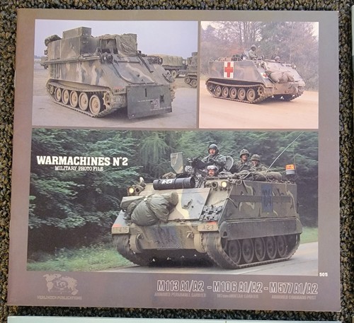 Lot of 4 Verlinden WarMachines Military Photo File: M113, M113 A1/A2. MLRS, M108 - Bild 2 von 10