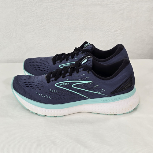 Brooks Glycerin 19 Damenschuhe Größe 9 marineblau aquamarin Laufen Turnschuhe Mesh-Schaum - Bild 4 von 12