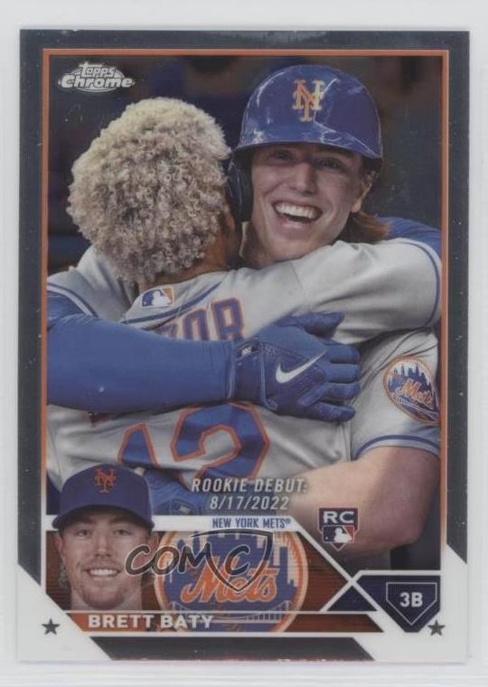 2023 Topps Chrome Update Rookie Debut Brett Baty #USC10 Rookie RC uk2