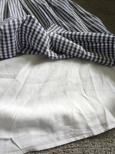 Seasalt Cornwall Größe 12 Gingham marineblau weiß Baumwolle Kleid - Bild 11 von 11