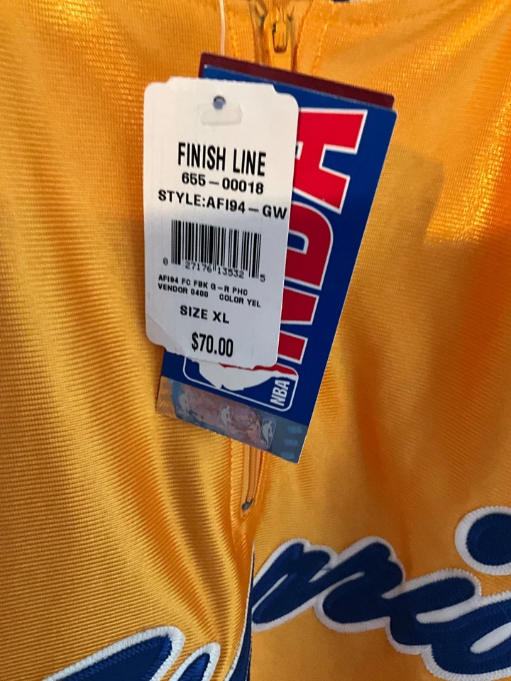 Vintage Majestic Hardwood Clsc Philadelphia Warriors Warm Up Shirt Jersey XL New - Image 2 of 4