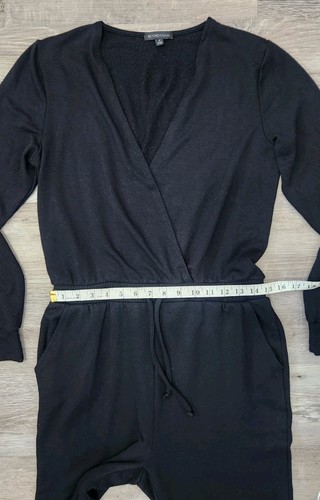 Beyond Yoga Acogedor Mono Polar Mediano Negro Manga Larga Cuello en V $162 - Imagen 8 de 12