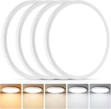 4 Pack 16 Inch 5CCT LED Ceiling Light Flush Mount Dimmable Fixture White 3520LM