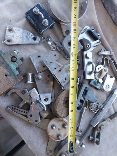 Lot SAILBOAT RIGGING HARDWARE, STAINLESS STEEL,BRASS,WOOD - Picture 22 of 24