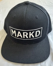 The Classics Yupoong Snapback Hat Black One Size Adjustable Blank MARKD