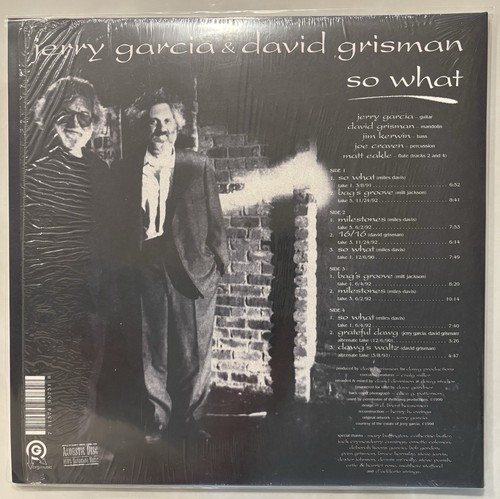 Jerry Garcia & David Grisman SO WHAT  2lp RSD NM - Picture 2 of 2