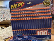 NERF, 100 Pack Official Gun Darts Elite Distance Alcance Up to 85 ft