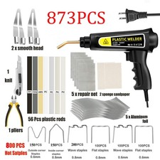 Plastic Welder Kit Soldering Hot Stapler Bumper Repair Welding Gun  800 Staples