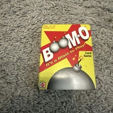 Mattel BOOM-O Boomo Card Game Rare UNO Ages 7 &up 2-6 Players COMPLETE