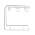 1pc Household Cup Draining Rack Iron Art Cup Storage Shelf Display Rack