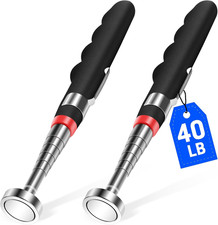 2PCS Telescoping Magnetic Pickup Tool with 40Lb Pull Force, 30In Telescopic Stro