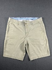 Tommy Bahama Mens Size35 Khaki Flat Front ChinoShorts