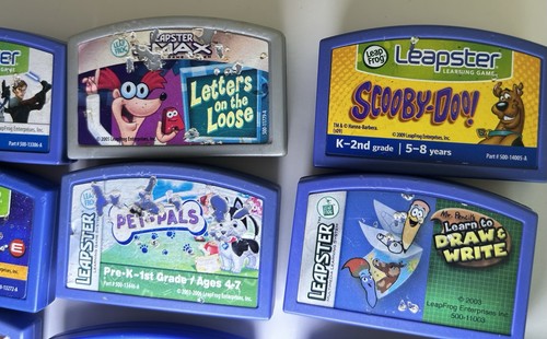 Leapster Leap Frog Games Lot Of 9 Untested Pixar Scooby Star Wars - Picture 3 of 5