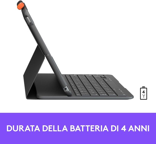 Logitech Slim Folio for iPad (7th, 8th & 9th Generation) Keyboard Case with Buil - Bild 6 von 8