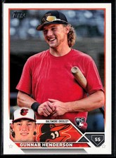 2023 Topps Complete Set Variation #206 Gunnar Henderson Rookie Baltimore Orioles