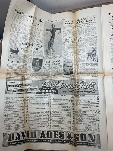 27 Feb 1955 The Egyptian Gazette Cruise Line Zeitung BA1 - Bild 7 von 22
