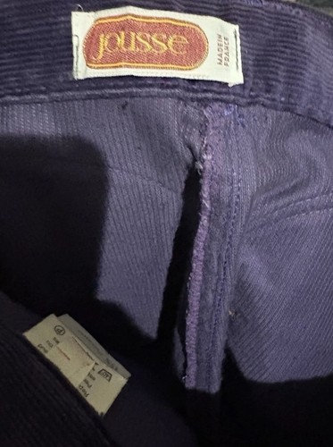 Vintage Purple Corduroy Pants Women’s Size 8 Slim 26x34 Flared Runs Small - Picture 18 of 19