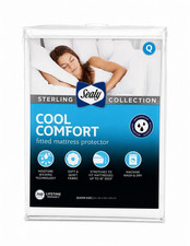 Brand New Sealy Sterling Collection Cool Comfort Mattress Protector Queen Size