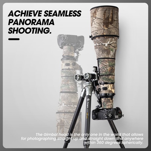 Fotopro E-9 Carbon Fiber Eagle Series Gimbal Head Tripod Professional Tripod - Picture 7 of 17