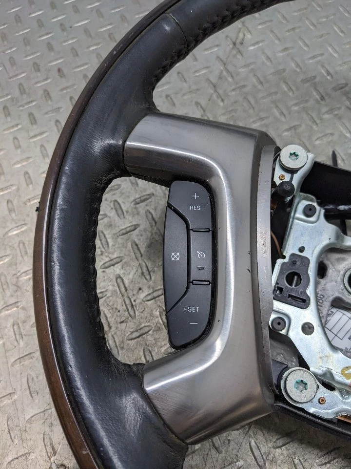 Volante Chevrolet GMC 07-14 Tahoe Yukon cuero negro ébano madera 1179957 Foto 3 de 4