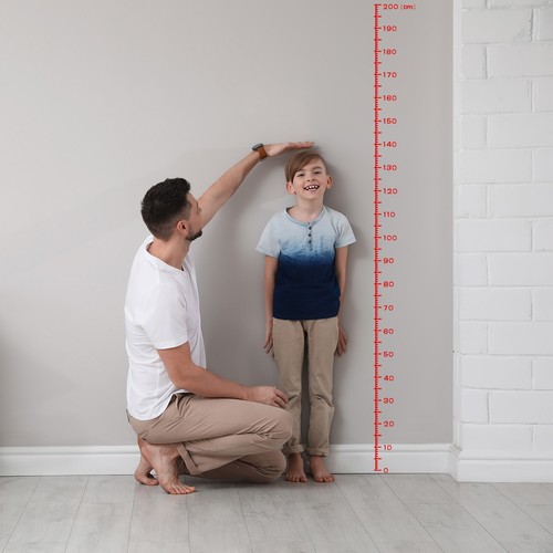 Height Chart Ruler 160cm Metric System PVC with Transfer Film Brown - Bild 5 von 5