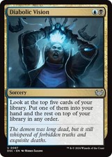 Diabolic Vision - Light Play MTG Commander: Duskmourn: House of Horror