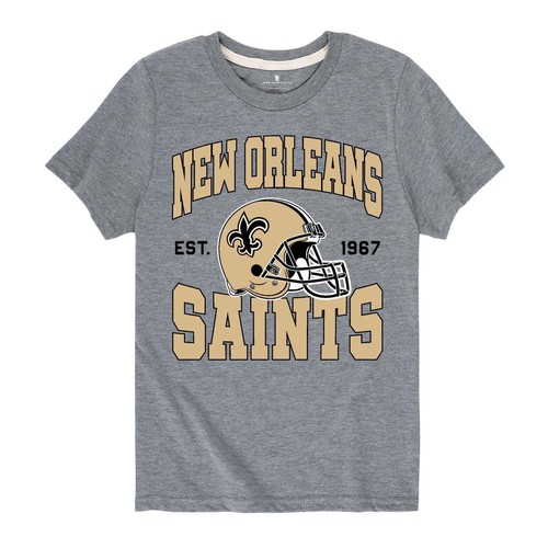Clothing x NFL - New Orleans Saints - Team Helmet - Kids Short Sleeve T-Shirt... - Picture 4 of 6
