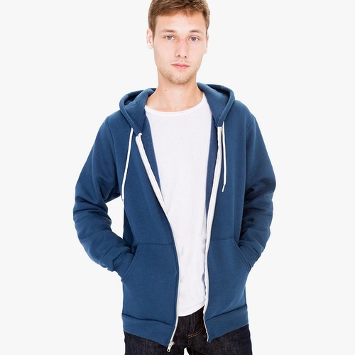 AMERICAN APPAREL - Herren Fleecejacke Hoodie Sweatjacke mit Kapuze XS - XXL - Bild 100 von 134