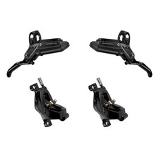 SRAM Code Stealth Silver Disc Brake Set - Black - Front & Rear Hydraulic Brakes