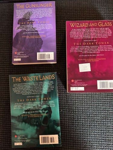 Stephen King The Dark Tower I, III, IV Softbound Lot of 3 - Picture 2 of 2